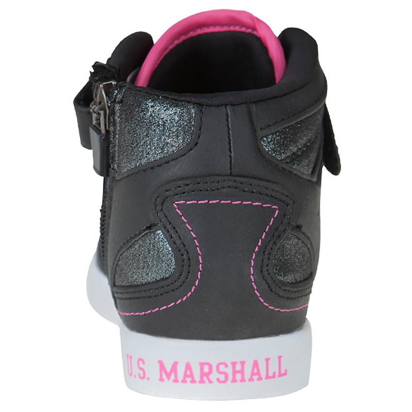 US Marshall Baskets montantes noires et roses du 36 au 38 