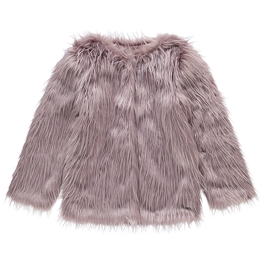 Junior - Blouson en fausse fourrure doublé satin 