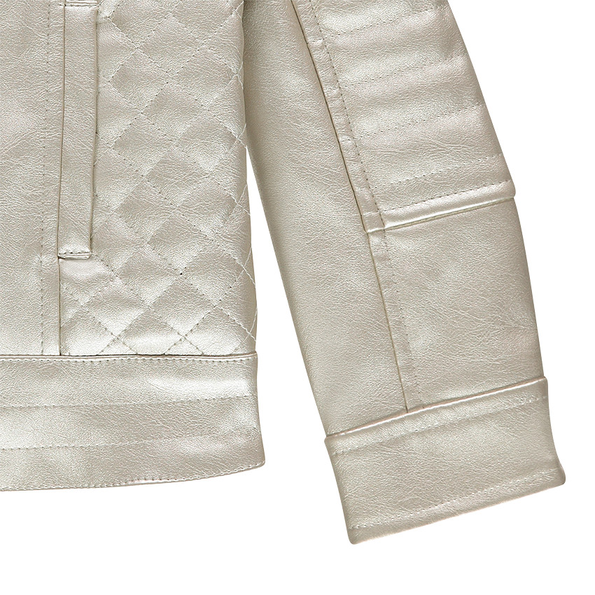 Veste en simili cuir effet nacré 