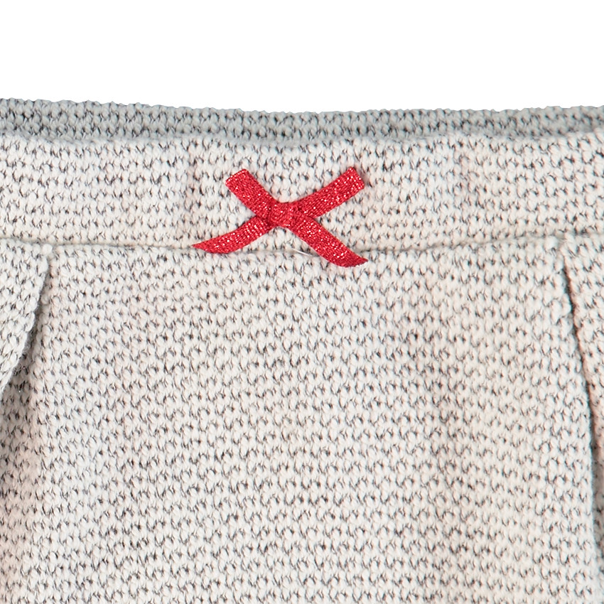 Pantalon de jogging en molleton avec noeud contrasté 