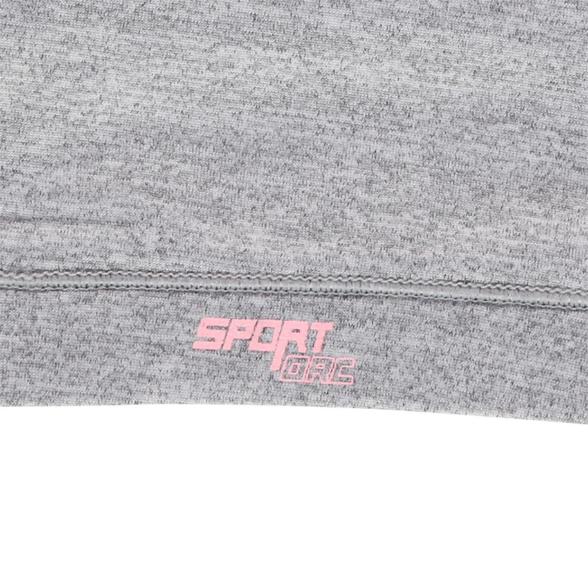 Crop top uni avec brassière intégrée imprimée all-over 