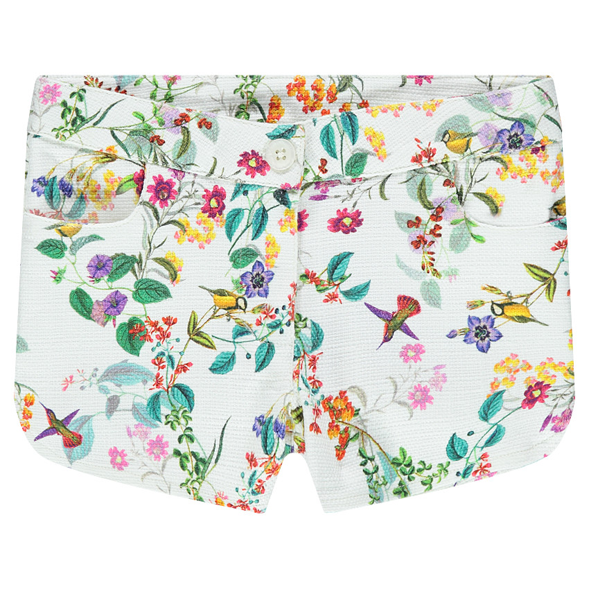 Short imprimé fleuri 