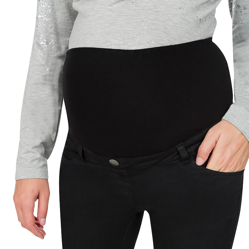 Jeans de grossesse slim avec déchirures genoux 