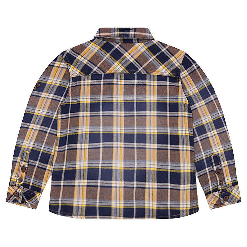 Chemise à carreaux avec manches rétractables 