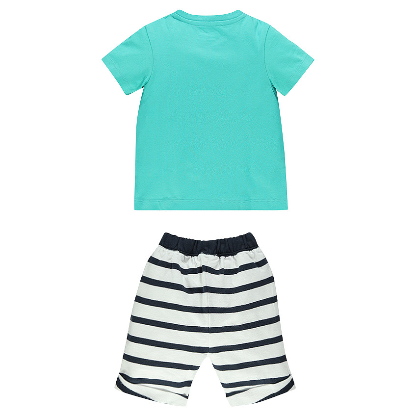 Ensemble de plage avec bermuda et tee-shirt print Sammy & Co 