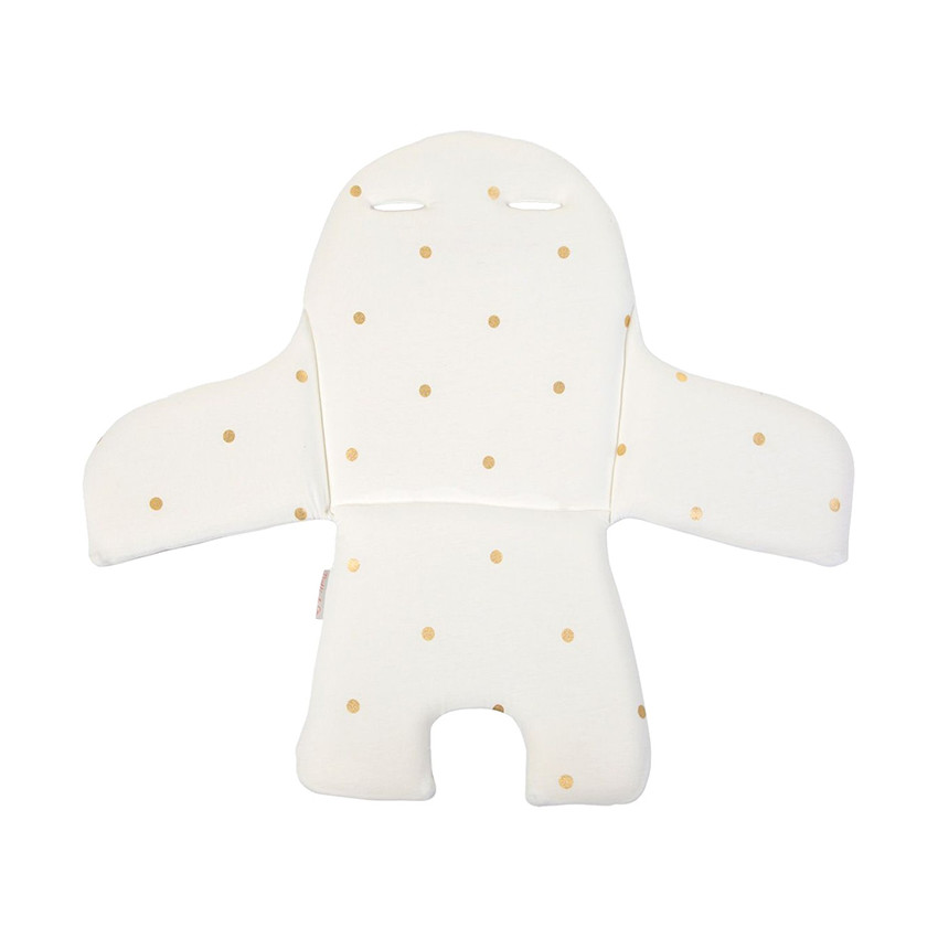 Coussin de chaise haute Evolu jersey - Gold dots 