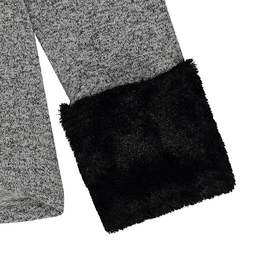 Junior - Sweat en molleton twisté avec empiècements fausse fourrure 