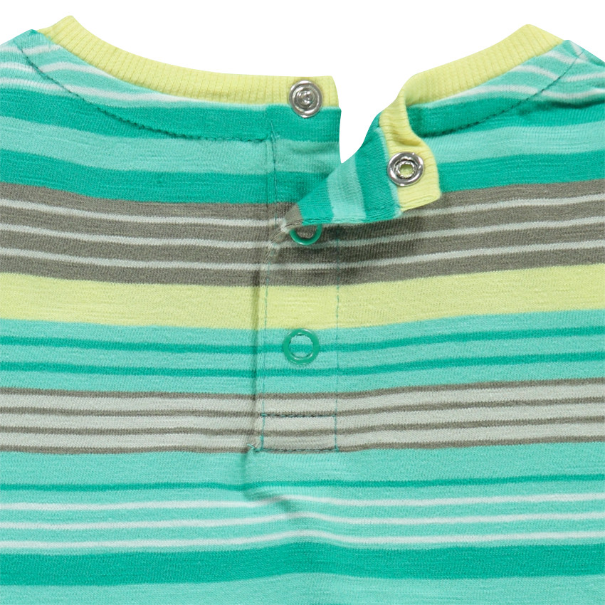 Ensemble de plage avec tee-shirt rayé et short uni 