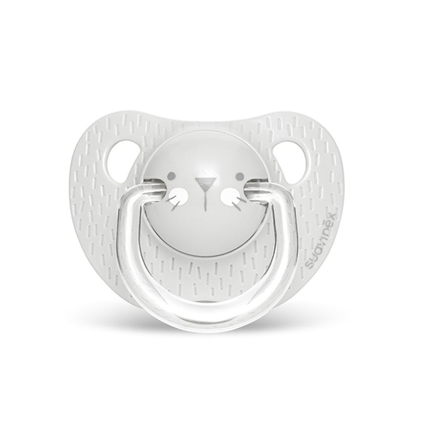 Sucette réversible en silicone Hygge +18 mois - Gris 