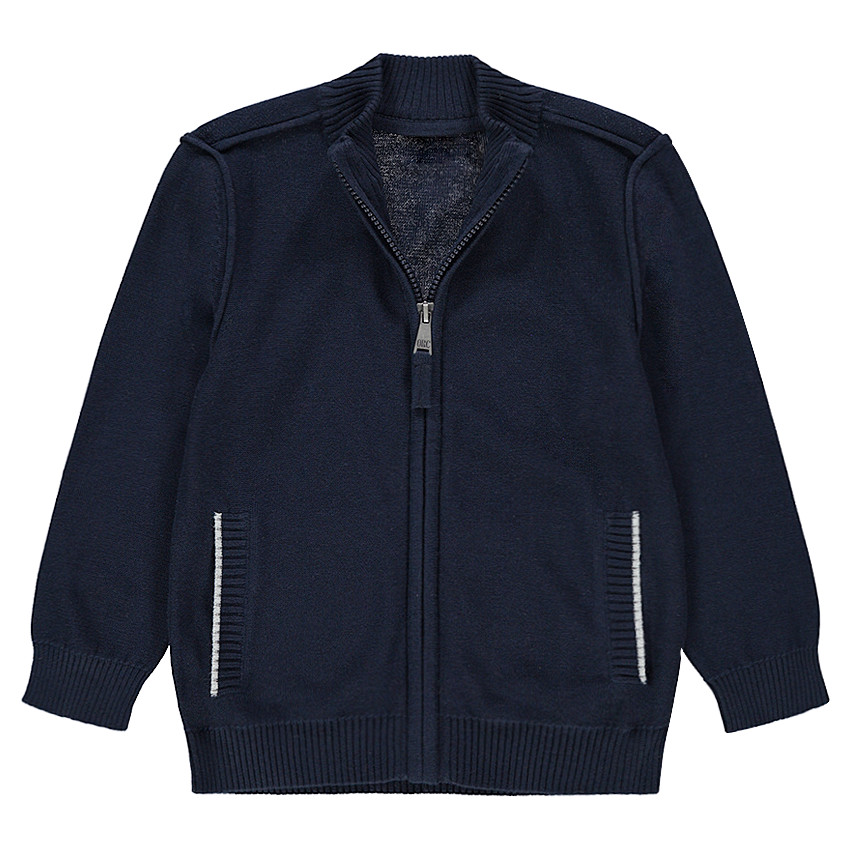 Gilet en tricot zippé avec poches 