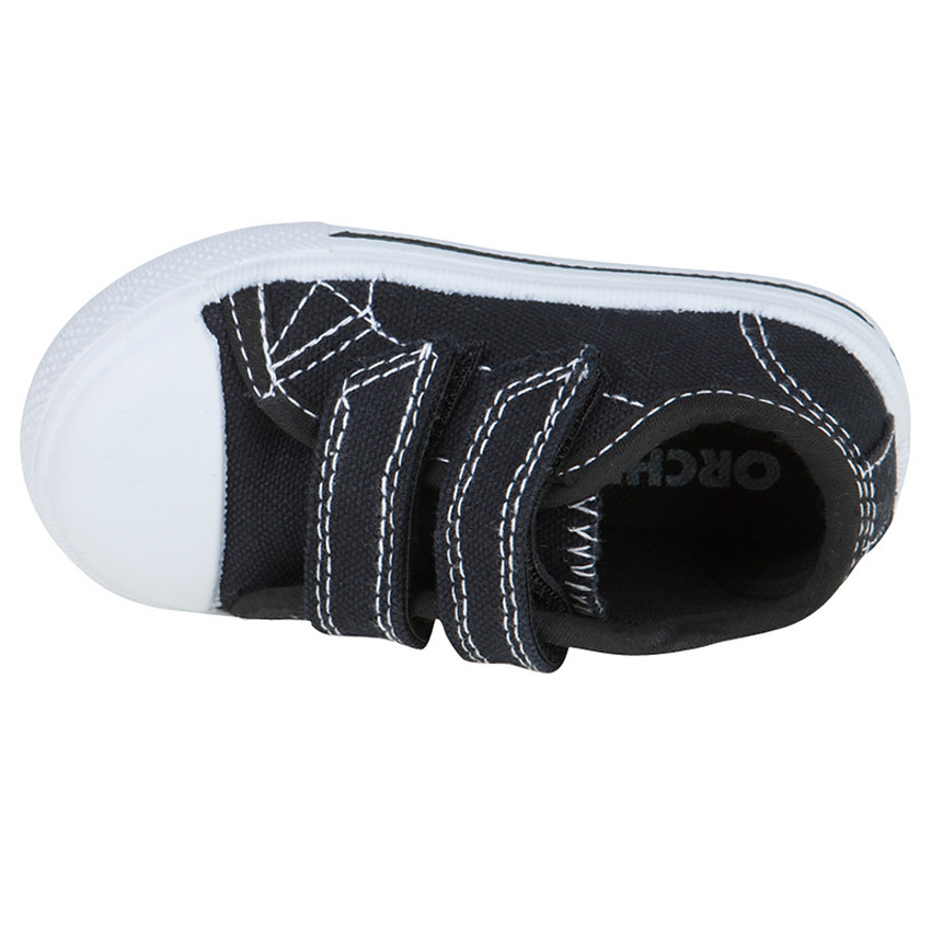 Baskets basses en toile à scratchs du 28 au 35  