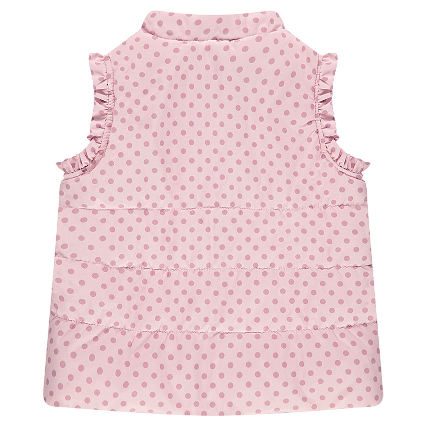 Doudoune sans manches matelassée imprimée all-over doublée sherpa fine 