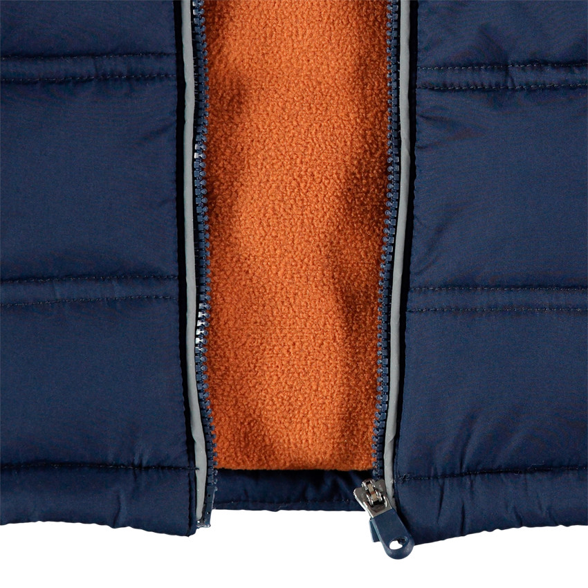 Doudoune à capuche doublée micopolaire 