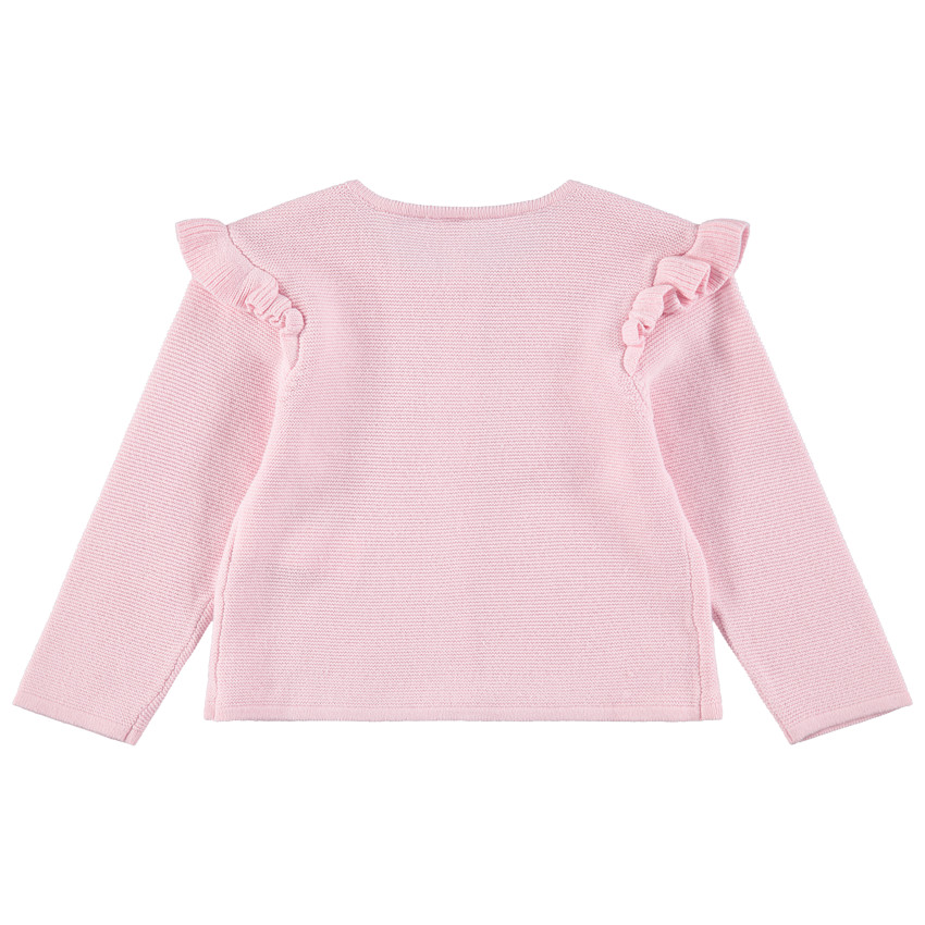 Gilet en tricot avec emmanchures volantées 