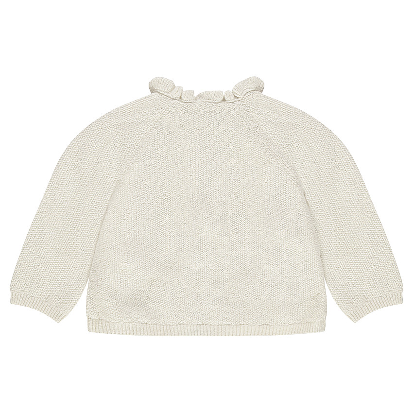 Gilet en tricot mélangé de fil brillant avec col fantaisie 