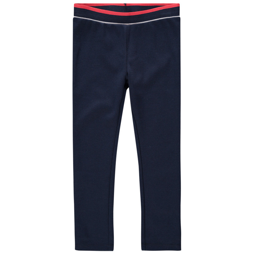 Legging en milano avec bandes appliquées sur les côtés 