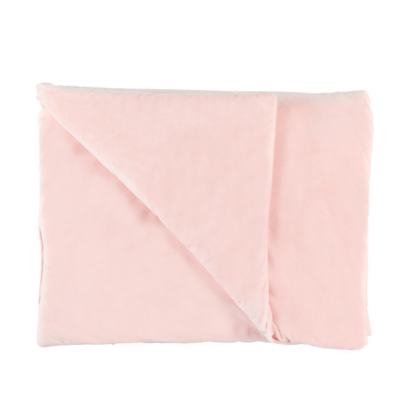 Couverture Veloudoux® rose 75x100 cm - Moris&Sacha 
