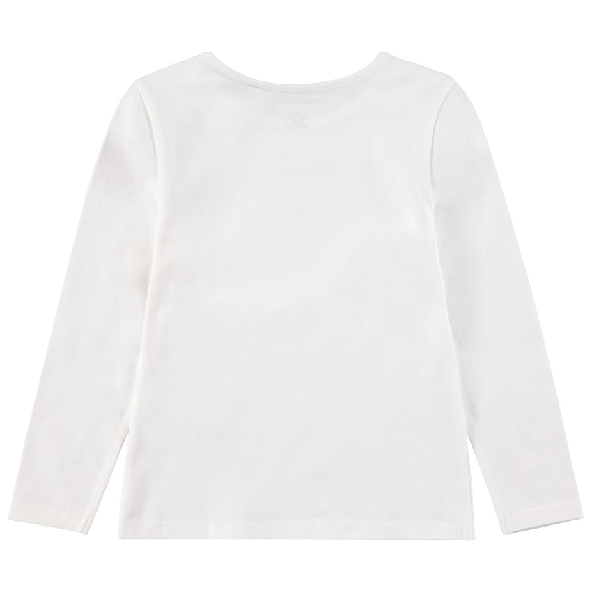 Tee-shirt manches longues avec motif printé sur le devant 