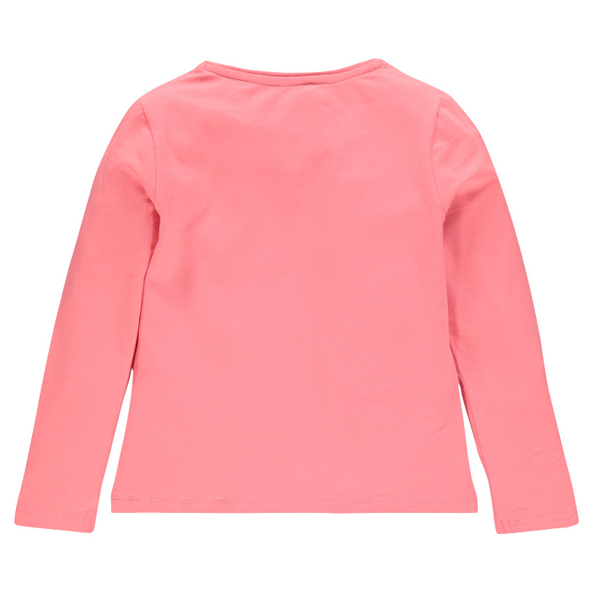 Junior - Tee-shirt manches longues print fantaisie pailleté 