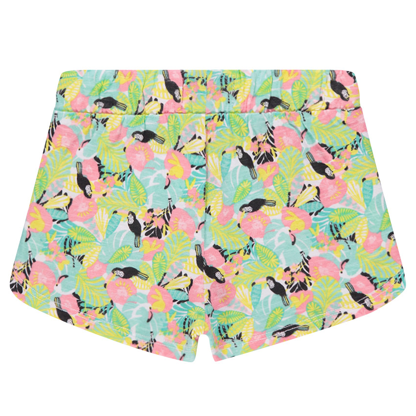 Short en jersey avec découpes et imprimé all-over 