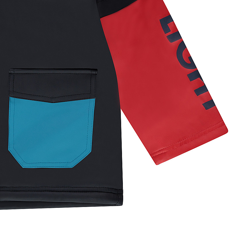 Parka à capuche en gomme effet 2 en 1 avec poches 