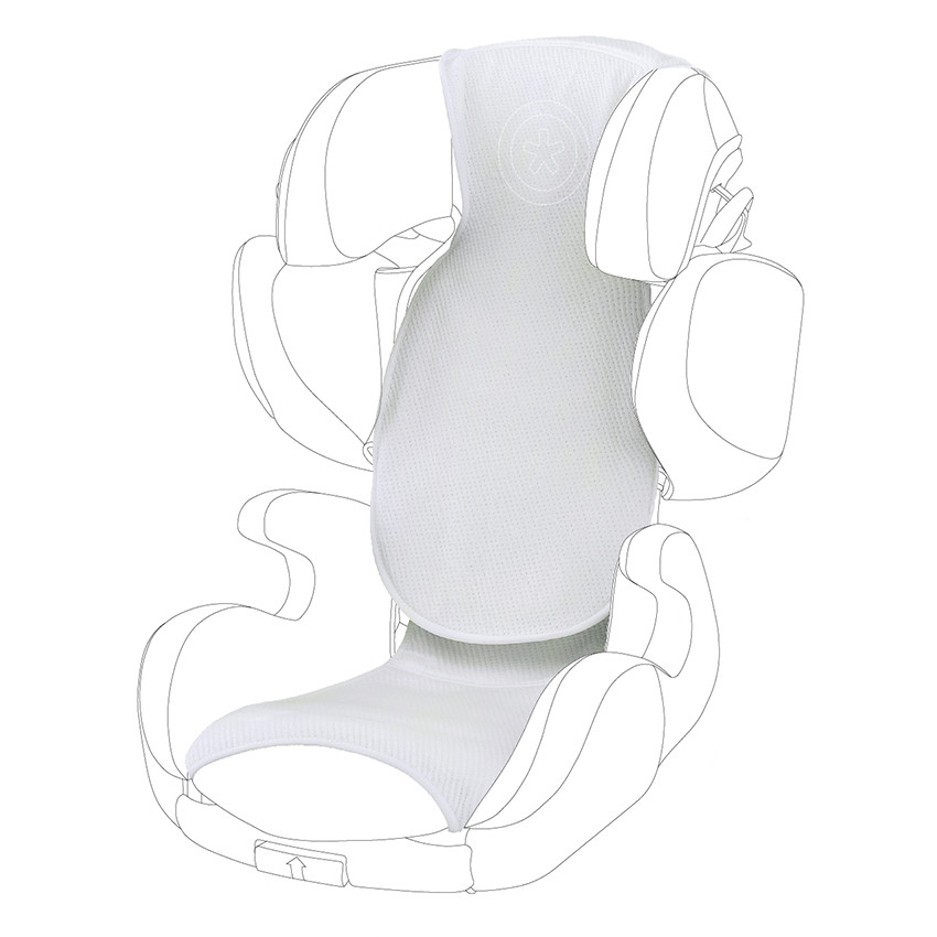 Housse d’été pour siège-auto Guardianfix 3 et Cruiserfix 3 groupe 1/2/3 – Blanc 