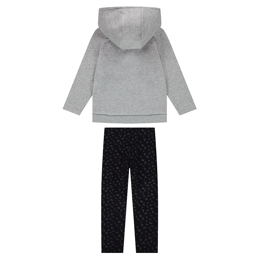 Jogging en molleton avec message en sequins 