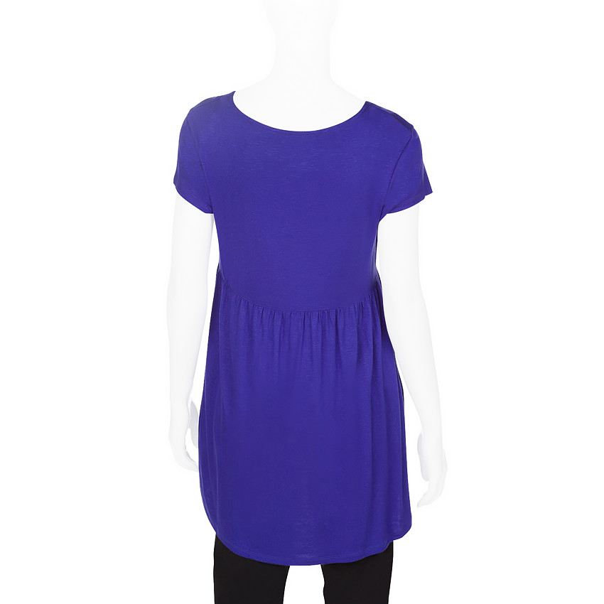 Tunique de grossesse manches courtes en slub 