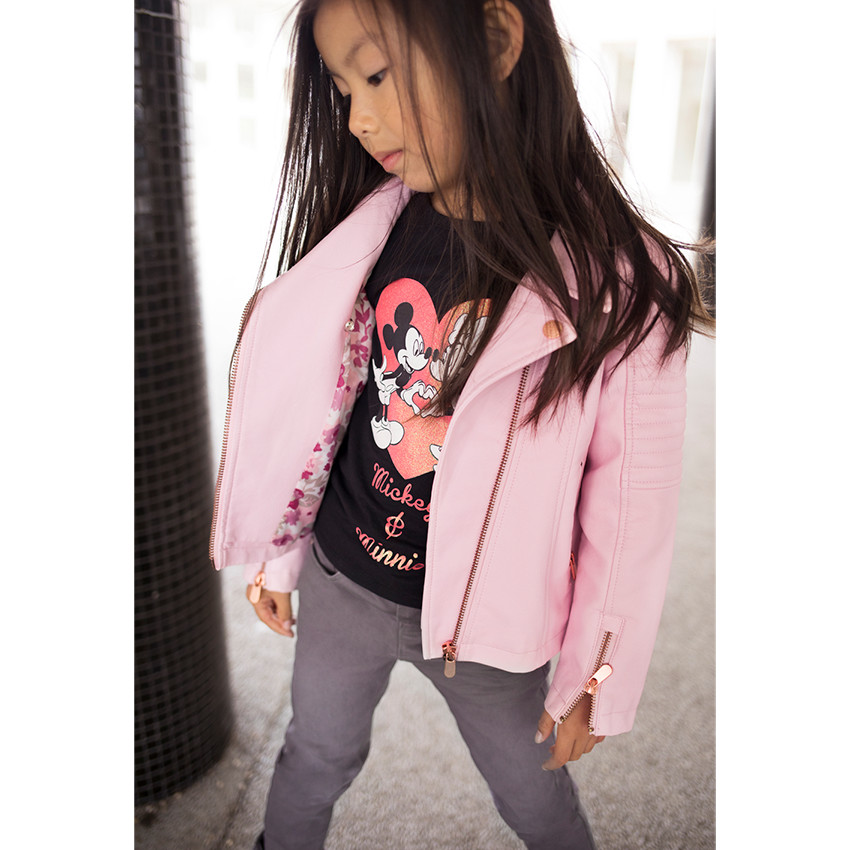 Tee-shirt manches longues en jersey Disney print Mickey et Minnie 