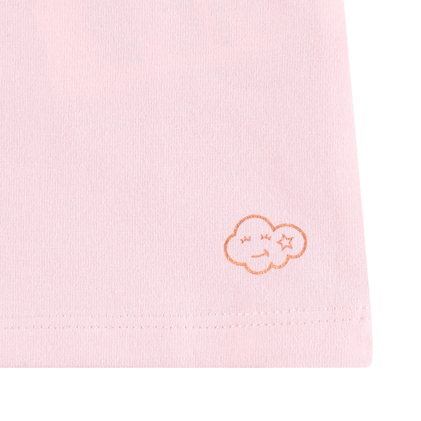 Sous-pull manches longues col cheminée avec motif printé 