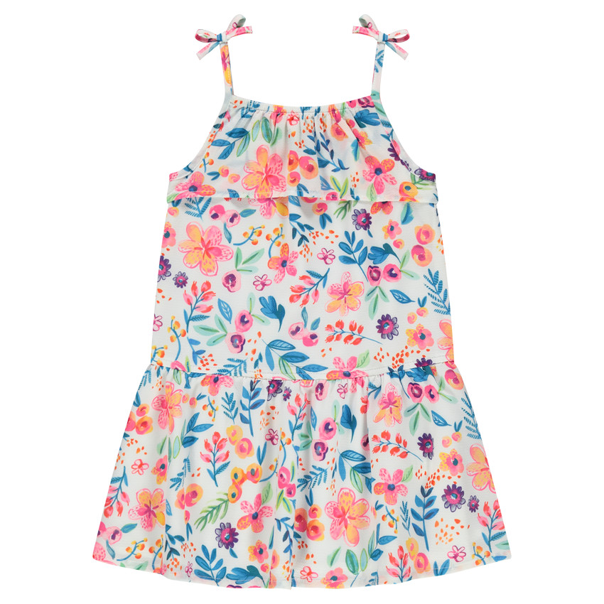 Robe volantée avec imprimé fleuri 