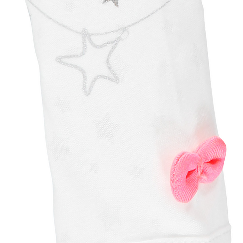 Tee-shirt manches longues de cérémonie aspect dévoré étoiles  