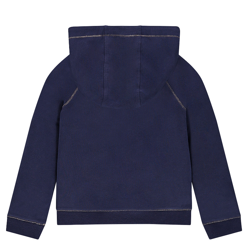 Gilet zippé à capuche en molleton 