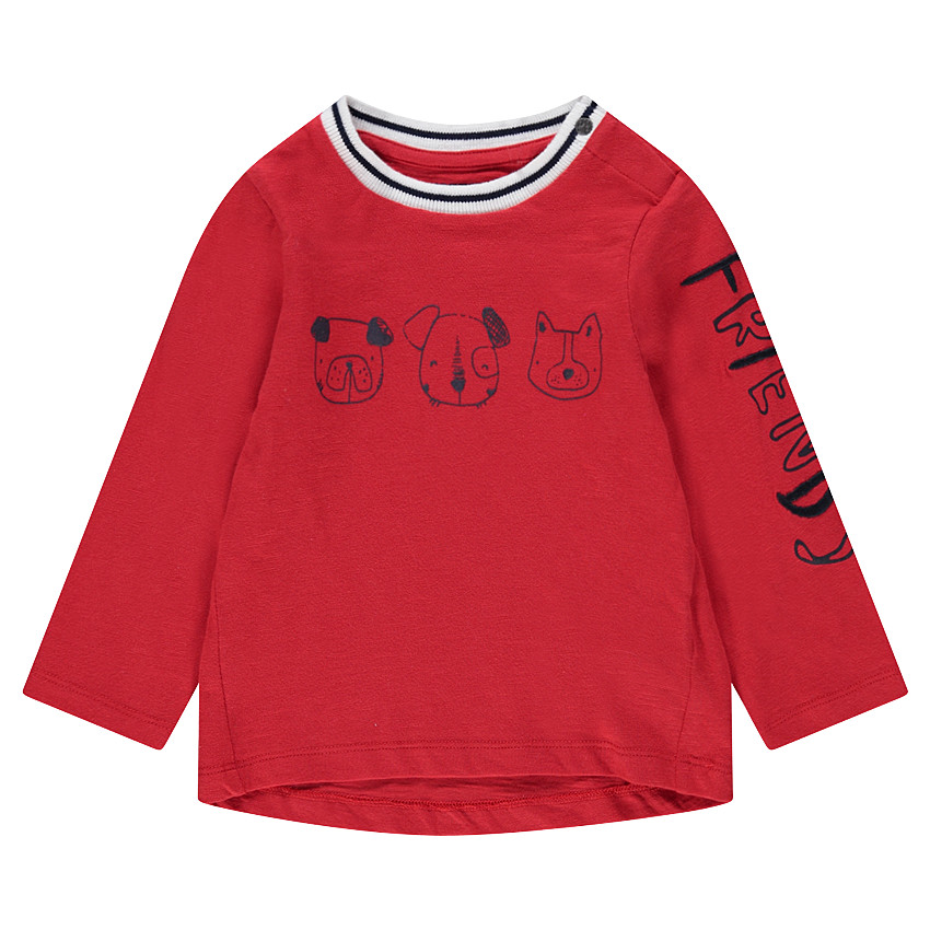 Tee-shirt manches longues en jersey avec animaux printés 