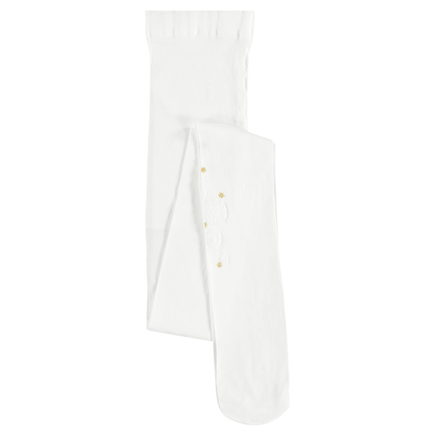 Collant fin blanc de cérémonie 