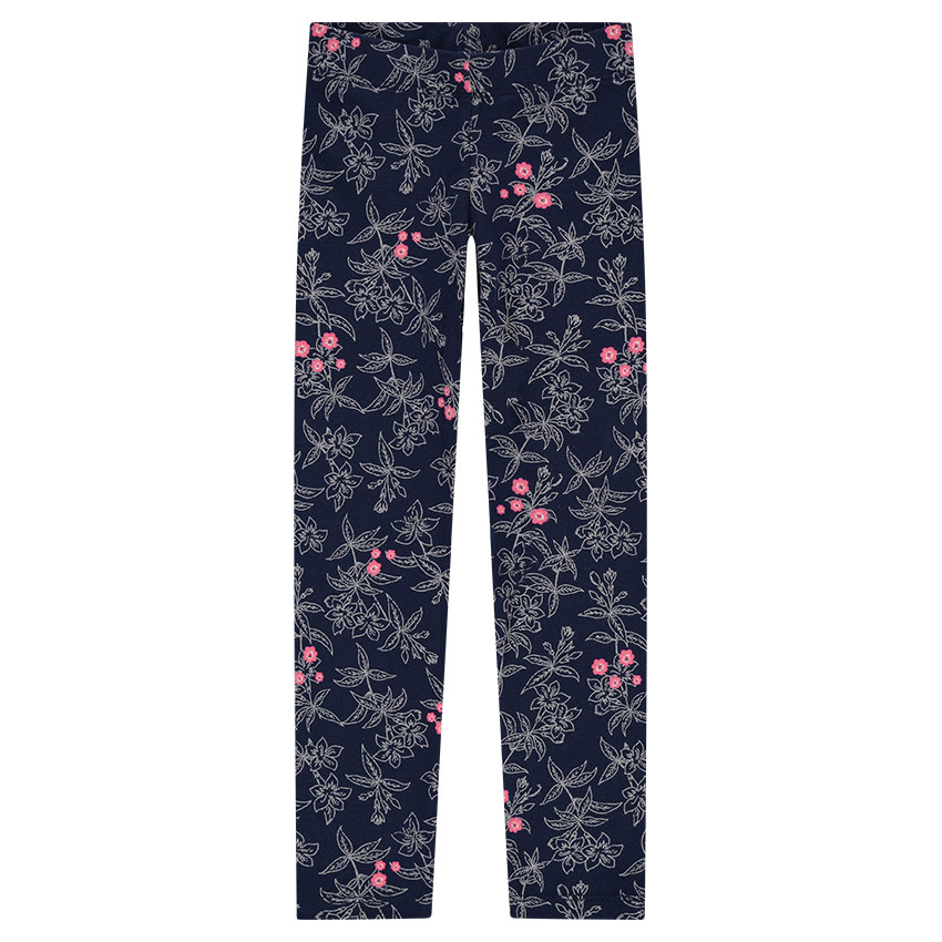 Junior - Legging en jersey avec fleurs printées all-over 