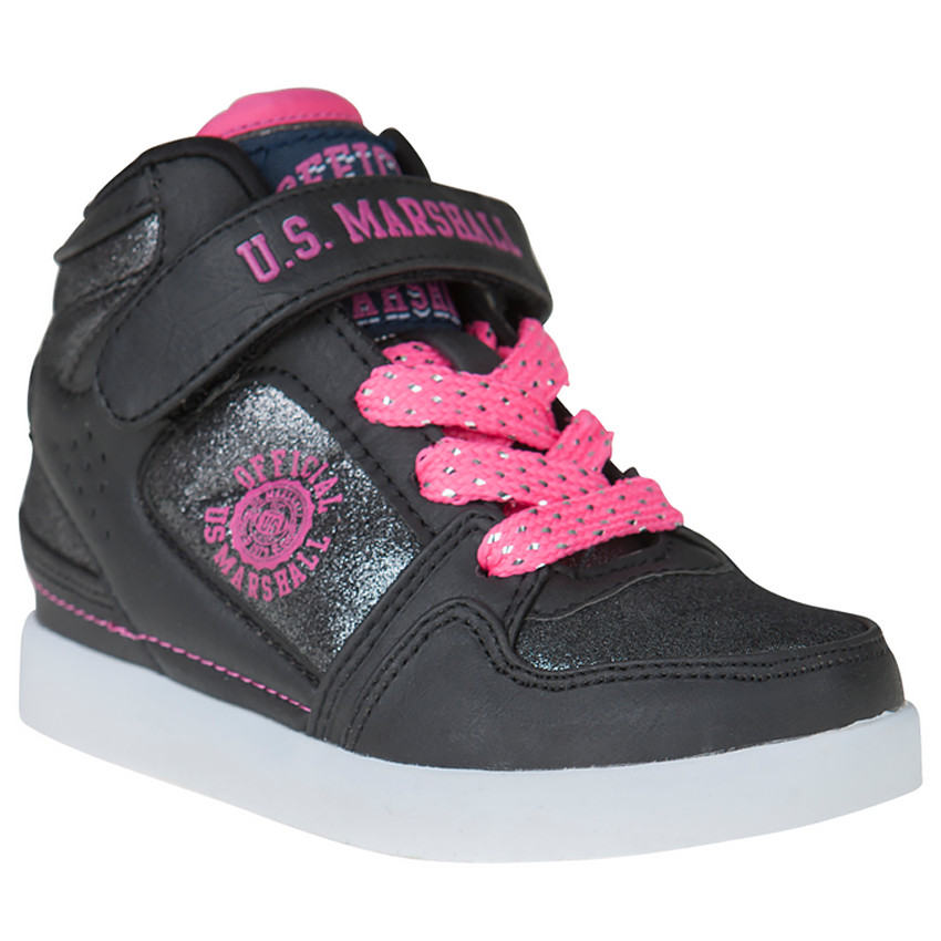 US Marshall Baskets montantes noires et roses du 36 au 38 