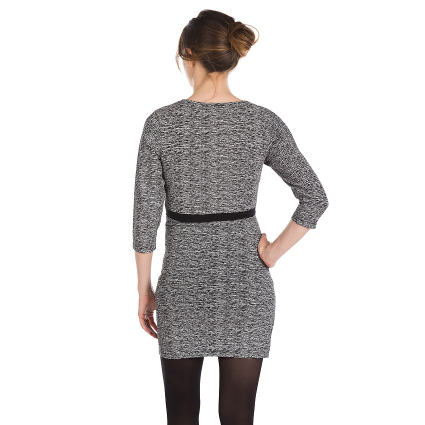 Robe de grossesse manches longues imprimée all-over 