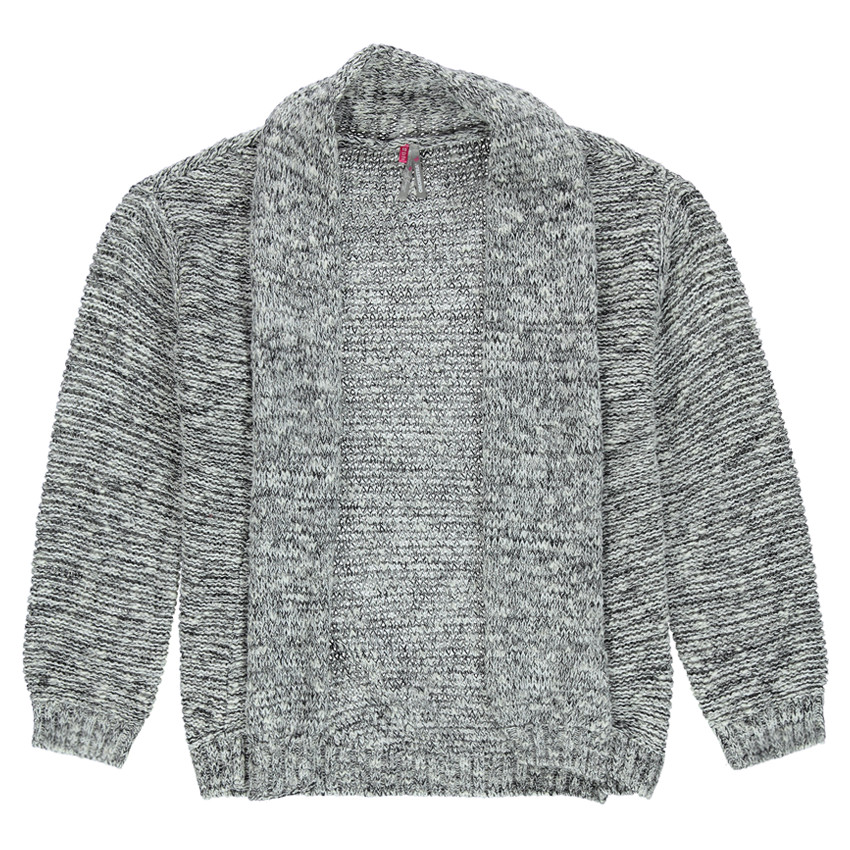 Junior - Gilet loose en maille chinée 