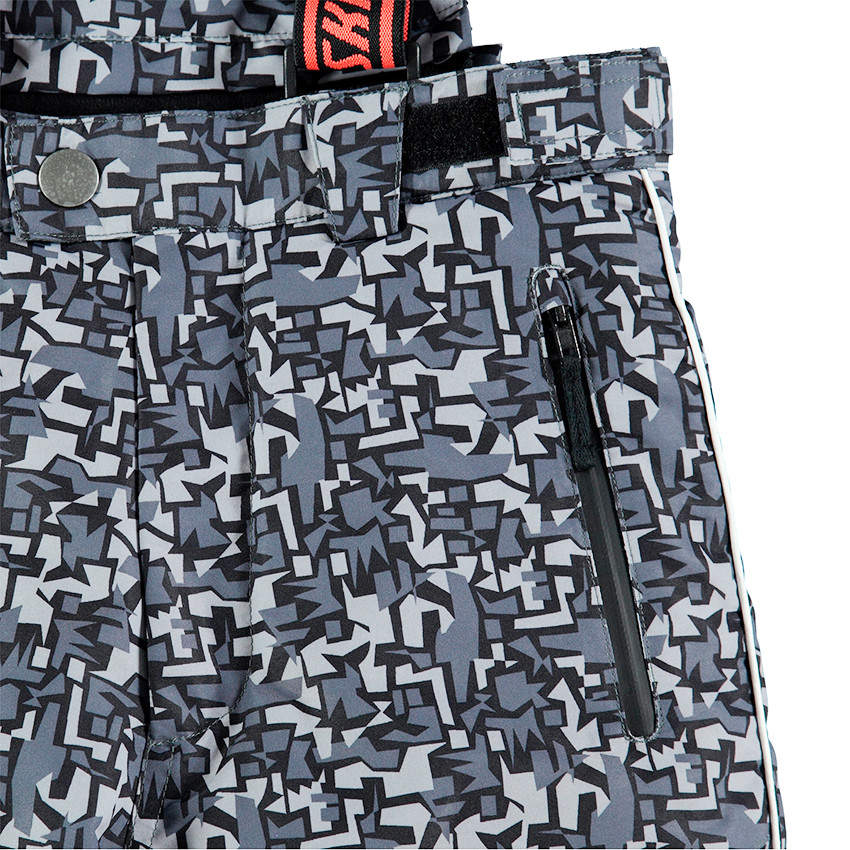 Junior - Pantalon de ski avec imprimé graphique et bretelles amovibles 