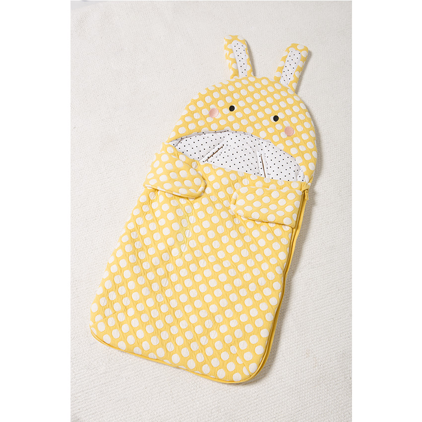 Nid d'ange à pois forme lapin 