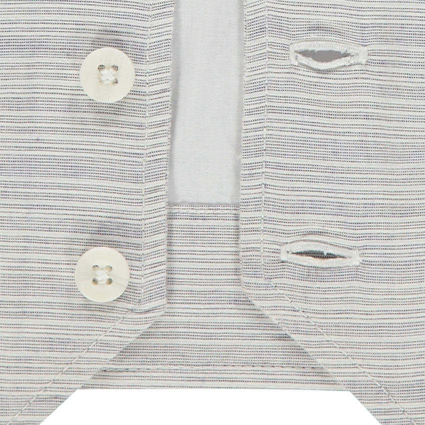 Gilet serveur à rayures all-over 