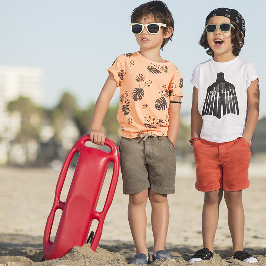 Tee-shirt manches courtes en jersey avec imprimé fantaisie all-over 