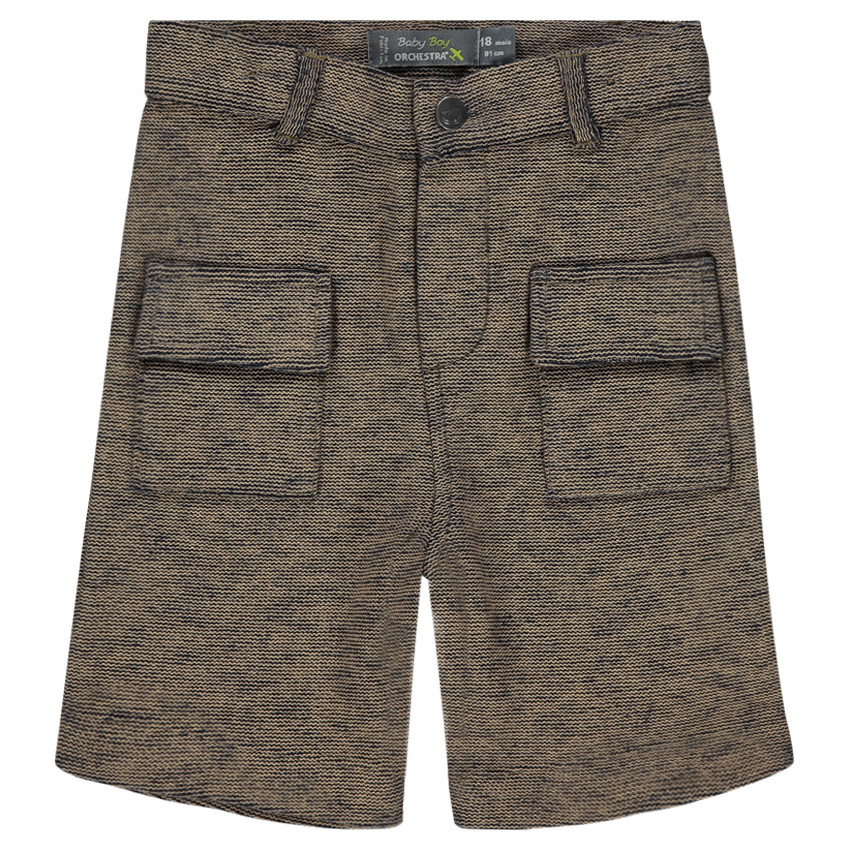 Bermuda en molleton fantaisie à poches 