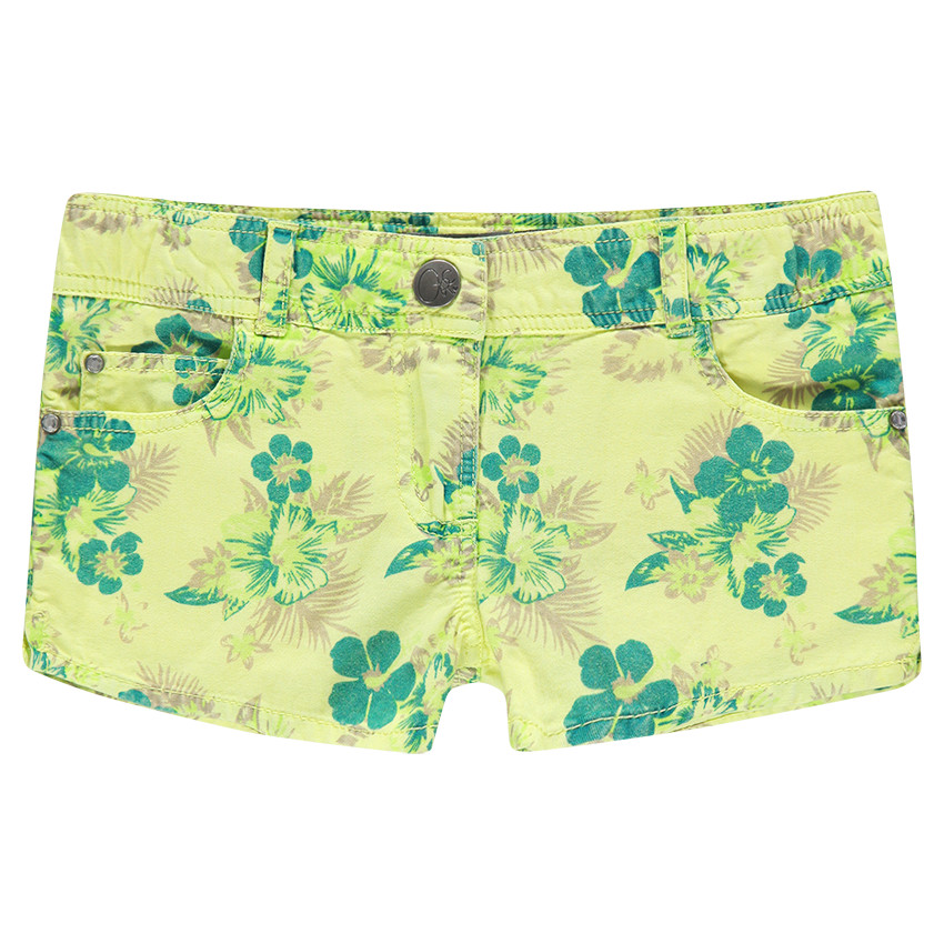 Short en twill imprimé fantaisie 