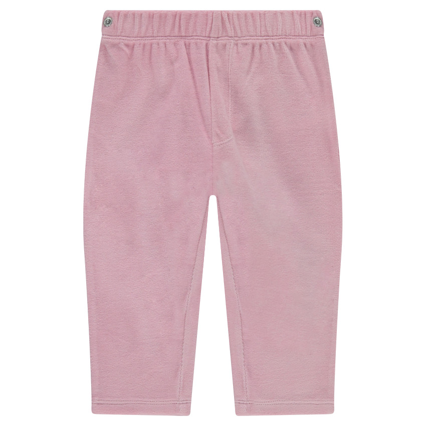 Pyjama en velours avec oiseau printé 