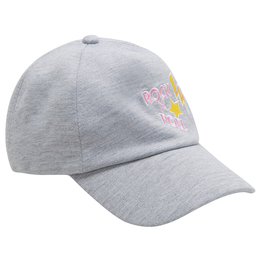 Casquette en jersey avec inscription brodée 