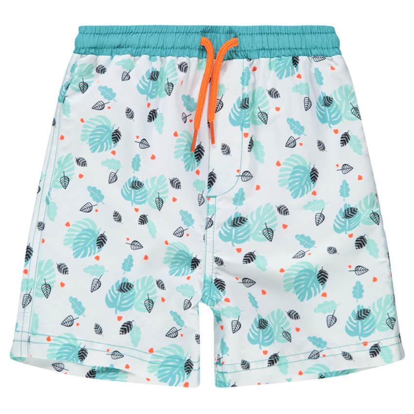 Short de bain avec palmes printées all-over 