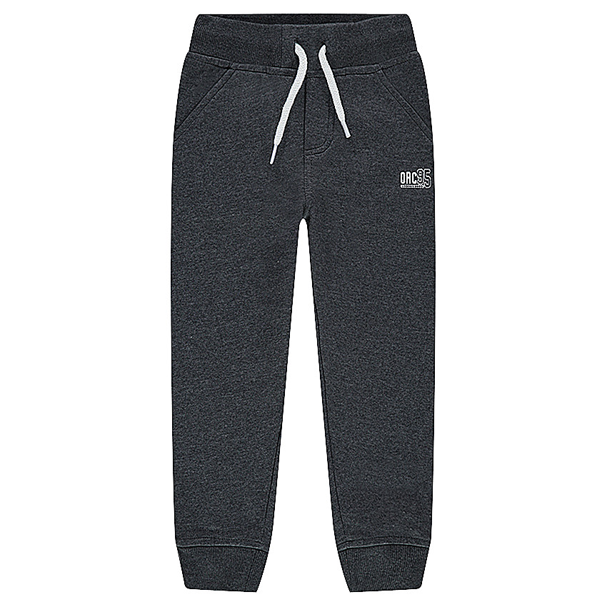 Pantalon de jogging en molleton chiné avec print logo 