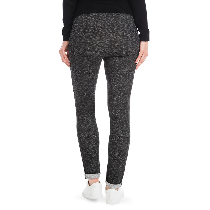 Pantalon de grossesse en maille twistée avec détails dorés 